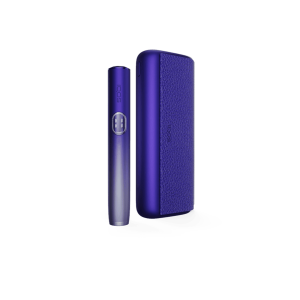 IQOS ILUMA i PRIME Electric Purple Tabakerhitzer – Ausführung Electric Purple, Vorderansicht auf weißem Hintergrund